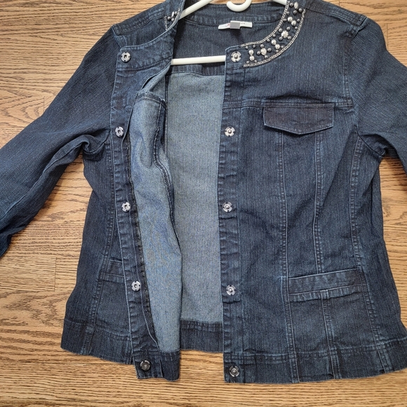 JM Collection Denim Jacket - Picture 6 of 9